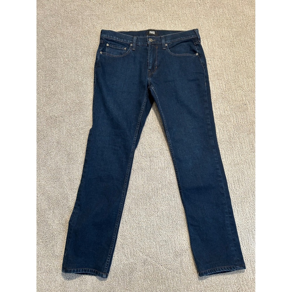 PAIGE Lennox Dark Wash Straight‎ Leg Jeans Men's Size 32